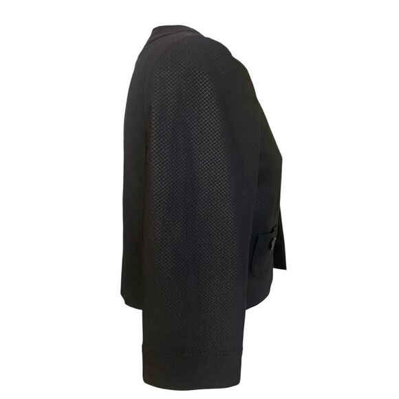 Alex Marie Open Dressy Cocktail Jacket Sz. 10 Black Cropped Textured - Picture 4 of 8
